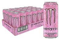 Monster Energy Nacional ULTRA STRAWLBERRY DREAMS 500ML bebida energeticas sin azucar caja 24 unidades - details 0