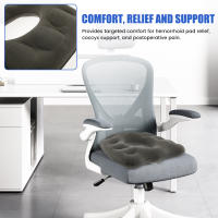 Cojín Inflable Para Hemorroides Donut Ergonómico De PVC Para Coccyx Viajes Cojín De Asiento Portátil Anti-Decubitus De Espuma De Memoria Y Tela De Plush - details 3