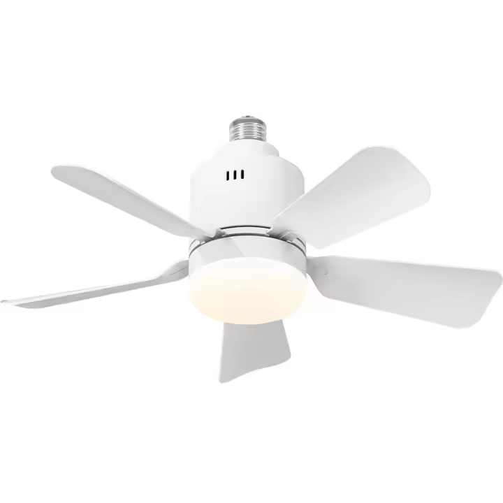 Ventilador de Techo con Luz, Compatible APP, LED Lampara Ventilador Silencioso, Temperature de Color 3000K-6500K, para Dormitorio, Sala de Estar, Cocina, Garaje, Interfaz E26/E27 - 1