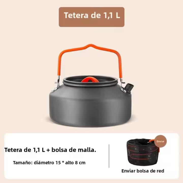 Aoran Kettle Portátil Para Camping Horno Especial Para Té Picnic Teapot Para Exteriores Uso Camping Y Picnics - 1