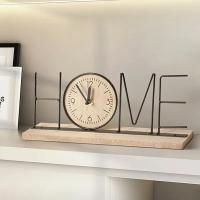 Mueble Creativo Europeo Para TV Decoración De Hogar Para Sala De Estar Dormitorio Entrada Oficina Con Reloj En La Mesa - details 0