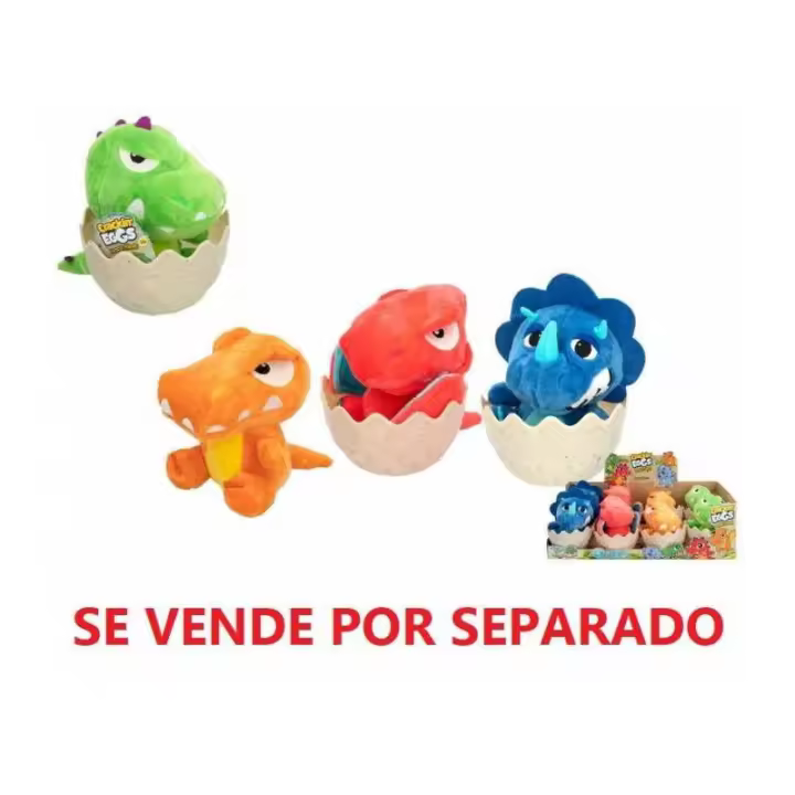 Color Baby Peluche Dinosaurio Crackin Eggs Surtido - Temblará y Gruñirá - 1