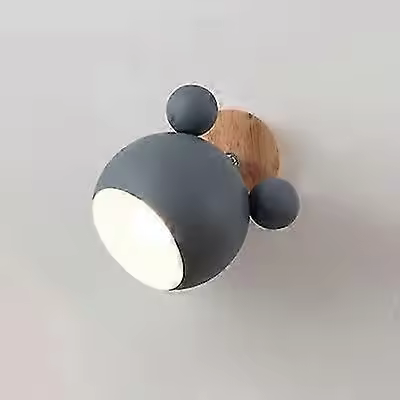 Lámpara de pared Modern color Hierro Mickey lámpara de pared Sala de estar dormitorio habitación decoración nórdica Hogar - 1