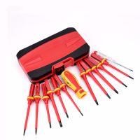 Kit De Herramientas Eléctricas 13pcs/8pcs Con Destornilladores Aislados De 1000V Y Bits Magnéticos Slotted Set De 15 Piezas - details 1