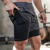 Shorts De Entrenamiento De Verano Para Hombres 2 En 1 Secado Rápido Compresión Shorts De Playa Al Aire Libre Multiple Colores - details 12