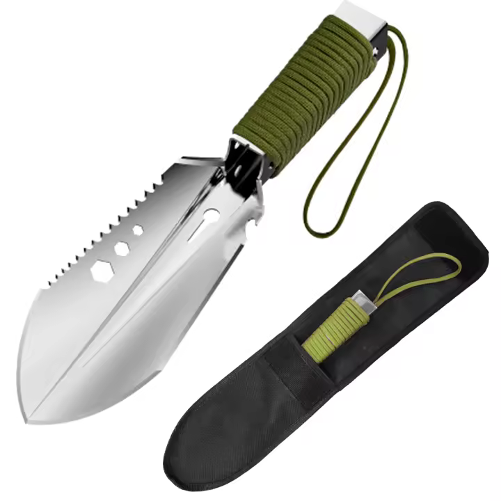 Shovel Multifuncional De Acero Inoxidable Con Herramientas De Jardín Espátula De Tierra Cuchillo Abrebotellas Llave De Wrench Medidor - 1