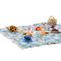 Manta de picnic al Aire Libre, portátil y plegable, Manta de camping de Tela Pura de alta calidad con Correa para césped, Parque, senderismo, Viajes - details 0