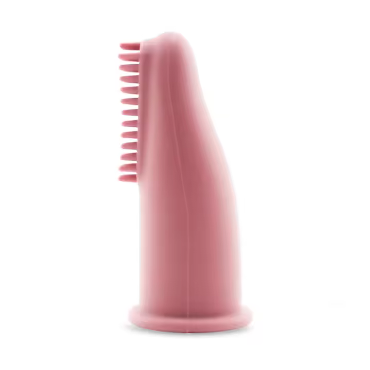 Cepillo De Dientes Para Perros Y Gatos De Silicona No Tóxica Super Suave Para Limpieza De Los Dientes Y Eliminación Del Aliento Malo Herramienta De Limpieza Para Mascotas - 1