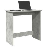 vidaXL Escritorio de madera contrachapada 80x40x75 cm en color Gris hormigón/Negro/Gris sonoma y más | estructura resistente ideal para salón dormitorio o estudio - details 0