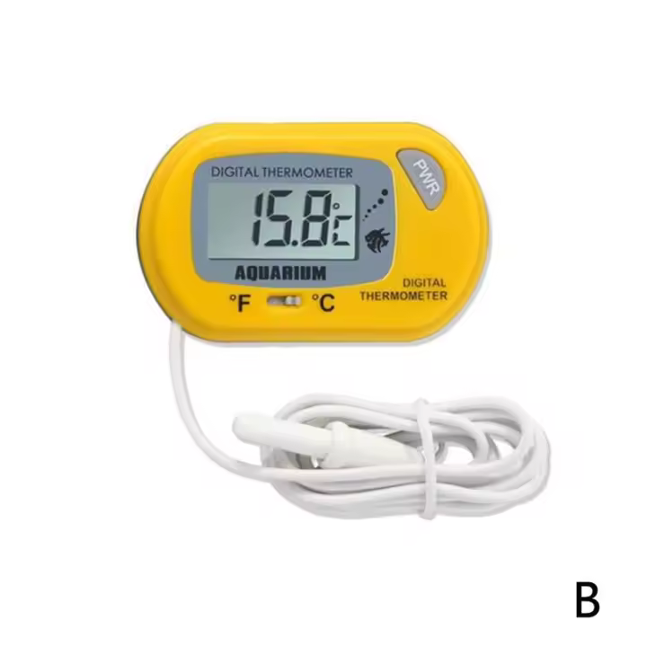 Termómetro Para Acuario Electrónico Y Impermeable Con Pantalla LCD Controlador Con Probar Para Tanque De Peces - 1