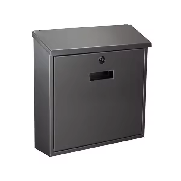 Toolland Monaco mailboxes Plata Buzón de correos para montaje en pared Acero galvanizado - 1