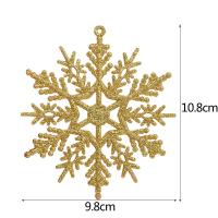 6/12pcs Multicolor Copos De Nieve Falsos Con Agujero Adorno Para Árbol De Navidad Decoración De Pared De Habitación Y Fiesta - details 0