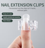 Clip De Uñas Acrílicas Transparentes 5/10pcs Para Extensión De Pólen Con Lámpara UV Herramientas De Arte De Manicura - details 0