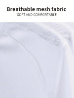 Camiseta Deportiva Para Hombres Secado Rápido Transpirable Suéter Casual Cuello Redondo Manga Corta Adecuada Para Gimnasio Y Correr Al Aire Libre - details 2