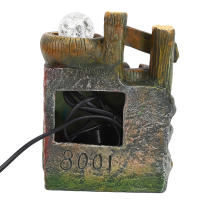 Fuente De Escritorio En Resina Decoración De Agua Fluyente Para Oficina Y Hogar Fuente De Mesa AC220V-240V Adorno De Escritorio - details 4