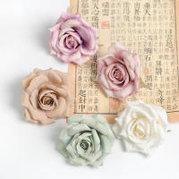 2/5Pcs Cabezas De Flores Rosa Artificiales De Seda Para Decoración De Hogar Bodas Fiestas DIY Artesanía Regalos - details 2