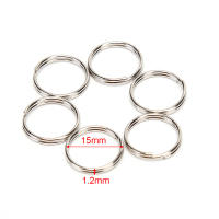 Llavero De Metal En Forma De Círculo Blanco Para DIY 12-23mm Anillo Dividido Accesorios De Porta Llaves Para Joyería Unisex - details 6