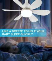 Ventilador de techo, 40W, iluminación y ventipretty intercambiables, de Colores Aspas, 3 velocidades, lámpara de Bajo consumo. - details 0