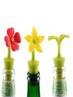 Tapa De Botella De Vino De Silicona Con Flor Tapa Aislante Para Vino Cerveza Champán Herramientas De Barra Accesorios De Cocina - details 3