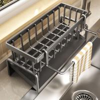 Estante De Acero Para Cocina Con Forma De Cabeza De Dragón Rack De Almacenamiento Para Enjuagues Y Paños De Limpieza En El Fregadero - details 2