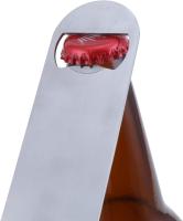 Abrebotellas de cerveza de 10 piezas, abridor de botellas plano de hoja de barra de acero inoxidable con mango recubierto (Plata) - details 2