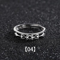 Anillo Abierto Ajustable De Cobre Vintage Geométrico En Color Plata Para Hombres Y Mujeres Anillo De Enunciado Unisex - details 4