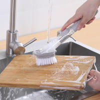 Escobilla De Cocina Con Dispensador De Jabón Y Cabezas De Repuesto Reemplazables Escobilla Para Limpieza De Ollas Freidora Fregadero Del Hogar Xqmg - details 2