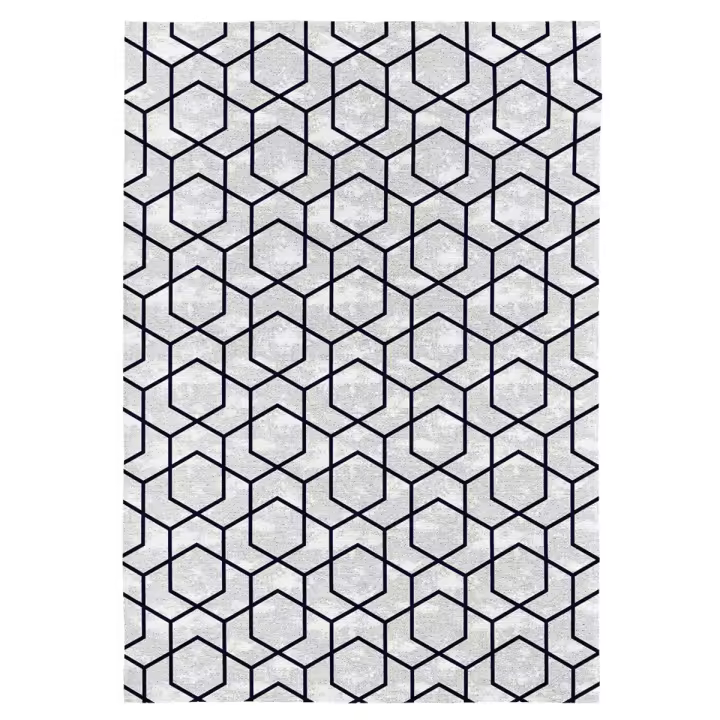 RUGS&RUGS - Alfombra decorativa AXEL gris. Varios tamaños disponibles. - 1