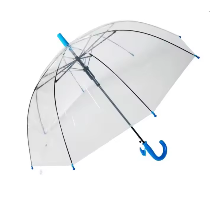 Paraguas de Niñas y Niños Transparente Forma de Cúpula Varios Colores - 1