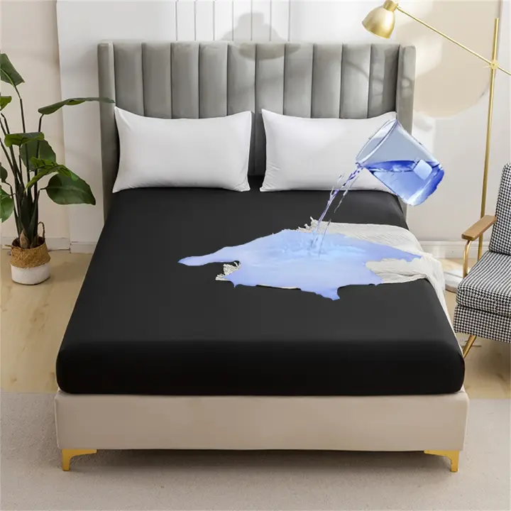 Protector De Sábanas Kuup Impermeable Y Transpirable Color Sólido Cómodo Y Suave Funda Para Cama Sin Incluir Almohadas - 1