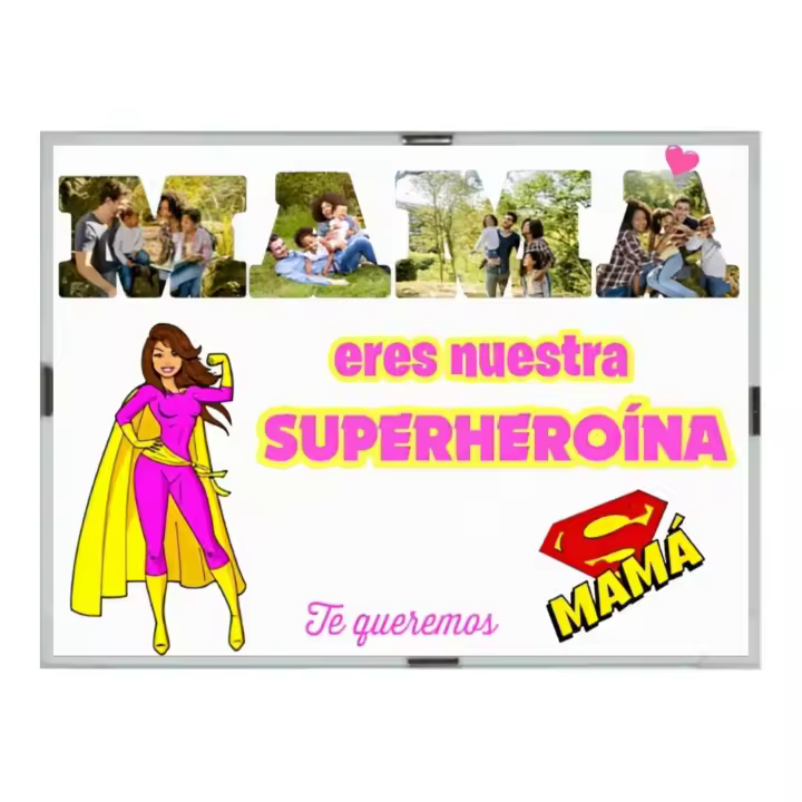 Cuadro de Cristal Dedicación para Mamá | Metraquilto Cityregalos - 1