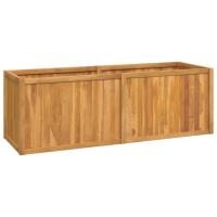 vidaXL Arriate de madera maciza de teca Dimensiones 30 x 30 x 30 cm,  40 x 40 x 40 cm,  50 x 50 x 50 cm y mas - details 0