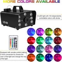 500W 18LED RGB wireless remote control smoke machine DJ Disco smoke machine suitable for Christmas party wedding Halloween stage effect fog - details 5