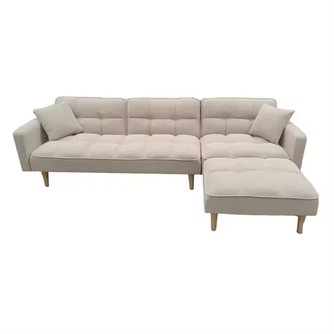 Sofá Cama BATZAR Lleida Chaise Longue 274 cm color Camel - 1