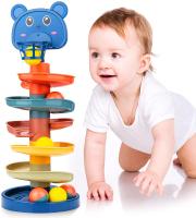 Juguete Educativo Para Bebés Torre De Balones Rodante Juego De Pila Montessori Para Niños De 1 2 3 Años Desarrollo Motor Y Mental - details 0