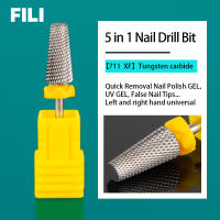 Broca Profesional Para Uñas 5 En 1 Cutter De Carburo De Tungsteno Accesorio Para Eliminar Esmalte De Uñas Y Gel UV Herramienta De Manicura - details 3