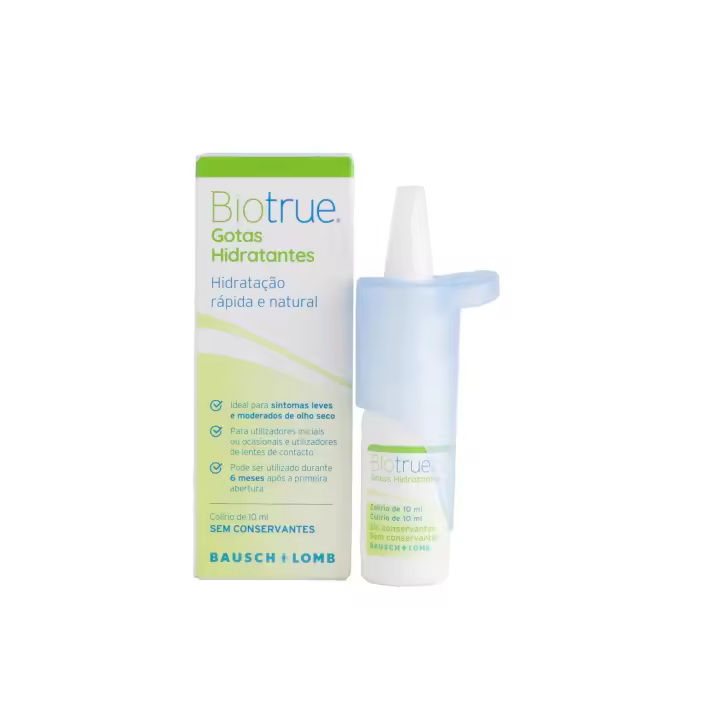 BIOTRUE GOTAS HIDRATANTES COLIRIO DE 10 ML SIN CONSERVAMTES DE BAUSCH AND LOMB - 1