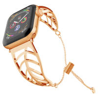Correa De Acero Inoxidable Compatible Con Apple Watch Para Mujeres Estilo Metalico Versátil Para Modelos De 38mm 40mm 41mm 42mm 44mm 45mm - details 12
