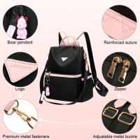 Mochila pequeña para mujer, antirobo, de gran capacidad, adecuada para la escuela, el trabajo y los viajes. - details 2