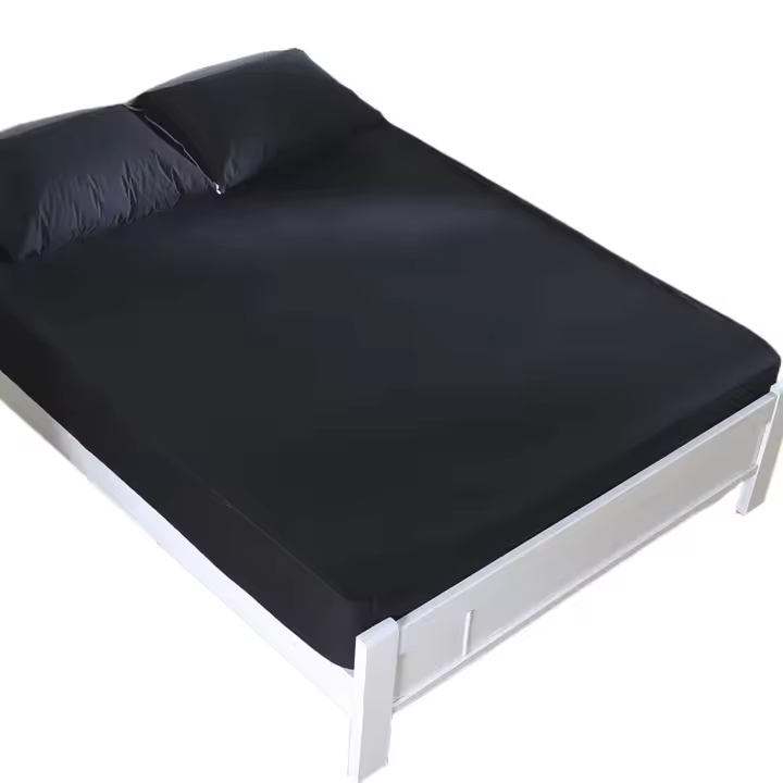 Protector De Sábanas Impermeable Para Cama En Negro/Gris/Negro Azul Funda De Muelle Antialérgica Transpirable Anti-Pulgas Y Polvo Malla De Tejido 300TC Protección Para Cama - 1