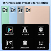 2025 Tablet Android 13, 0 Nuevo 10,1 pulgadas 16GB RAM 1TB ROM Tablet 5MP 1300 mAh 14Core WIFI Rojo Bluetooth Tablet - details 1