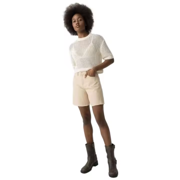 Pantalon Corto Tiffosi  para mujer en color beige - 1