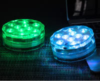 Luces LED Sumergibles con Control Remoto 10 Lámparas Brillantes RGB para Piscina, Jardín de Estanque, Acuario Iluminación al Aire Libre HD061 - details 13