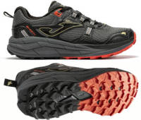 JOMA ZAPATILLAS RUNNING	SHOCK MEN 2422 COLOR NEGRO CON ROJO - details 3