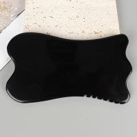 Gua Sha De Obsidiana Grande Herramienta De Cuidado De La Piel Y Masaje De Cristal Negro Para Elevación Del Piel Tamaño 120*70 Mm Peso 95 G - details 0