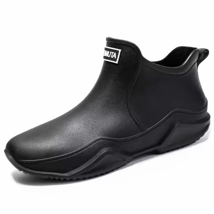 Botas De Lluvia Para Mujer Y Hombre Impermeables Antideslizantes Resistentes Al Desgaste Con Plush Fashion Para Verano E Invierno Protección Del Tobillo - 1
