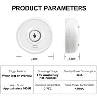Detector De Fugas De Agua WiFi Tuya Con Alarma Sonora Inteligente 100dB Y Monitoreo En Tiempo Real Por APP Para Protección De Cocina Basamento Y Habitación De Lavandería - details 11