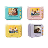 Cámara Digital Para Niños Con Impresora Térmica Inmediata Adecuada Para Fotografía Educativa Regalo De Vacaciones Miniatura Segura Para Edades 6+ Material ABS Con Batería Recargable - details 0