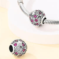 Pendiente Original De Joyería De Moda Clásica Serie Romántica Loto De Bolas S925 Plata Pura Con Zirconia Regalo DIY - details 15