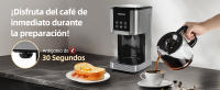 Aigostar Cora - Cafetera de Goteo con Temporizador Programable 24H, 1000W, 1.5L(12 Tazas), Pantalla LCD, Filtro Reutilizable, Auto Apagado, Función Mantener Caliente. Función Auto Limpieza - details 2